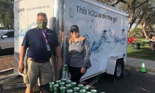 Liberty’s Water Wagon Helps Community Members Stay Hydrated